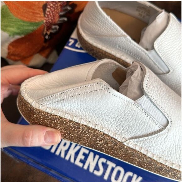 BIRKENSTOCK CALLAN 39 NATURAL FULL GRAIN LEATHER NARROW FIT 1020101 NIB 39E - Picture 15 of 15